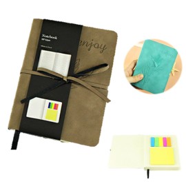 PU Leather Custom Waterproof Notebook Sticky Notes with Logo  PU Leather Custom Waterproof Notebook Sticky Notes with Logo