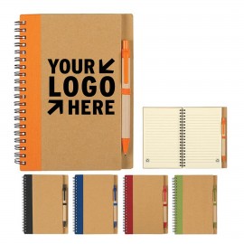 Personalized Contrast Paperboard Eco Spiral Journal