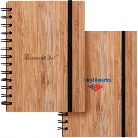 Promotional Evergreen Bamboo Notebook with Recycled Paper (Factory Direct - 10-12 Weeks Ocean)