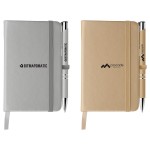 Miller Softy Metallic Notebook & Tres-Chic Pen Gift Set with Logo