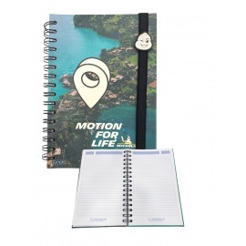 Customized French Pic Full Cover Print SPIRAL Notebook (6.75"x9.5") - includes branded pages
