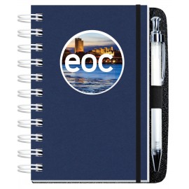 Shadowbox Smooth Paperboard Journal w/100 Sheets & Pen (4"x6") with Logo  Shadowbox Smooth Paperboard Journal w/100 Sheets & Pen (4"x6") with Logo