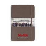 Branded Moleskine Hard Cover Ruled Large Notebook - Earth Brown