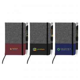 Customized Twain Notebook & Tres-Chic Pen Gift Set - ColorJet