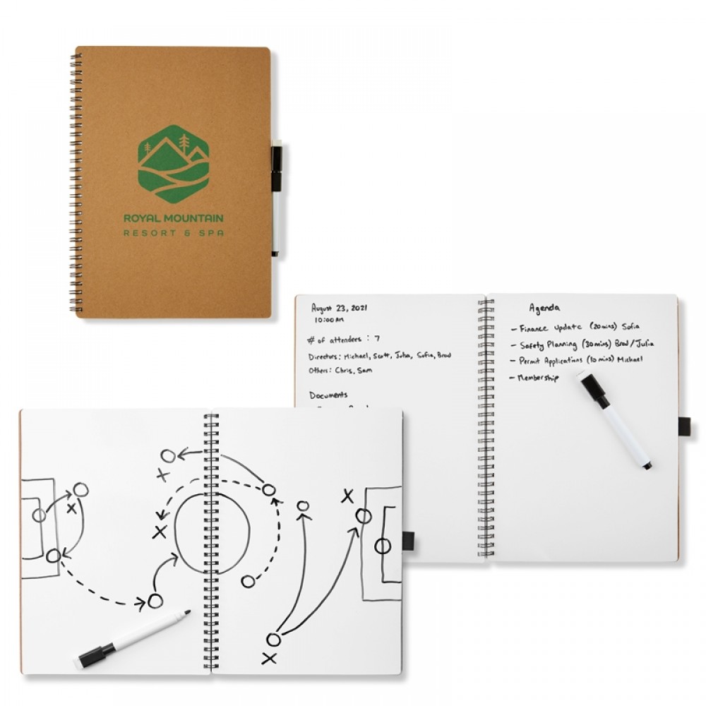 Custom Imprinted Brainstorm Dry Erase Notebook Custom Imprinted Brainstorm Dry Erase Notebook