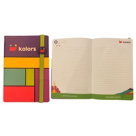 Skin A5 COLOR PERFECT- Full Cover Printed Notebook (6"x8") - includes branded pages with Logo