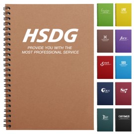 Vellum/black Card Cover Black Coil Book with Logo
