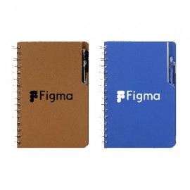 Kraft Notebook & RPET Pen Set with Logo
