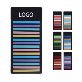 Organizer Sticky Note Dispenser with Colorful Flat Tabs Logo Printed