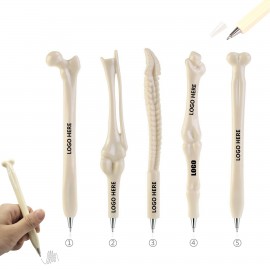 Bone Shaped Pen Logo Printed