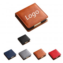 Logo Branded Leather Business Memo Storage Box