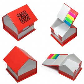 Creative House Shape Desktop Sticky Note Set Branded