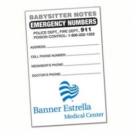 Logo Printed Babysitter Notes
