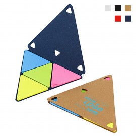 Triangle Sticky Notes Logo Printed