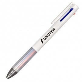 Simple Three-Color Push Ballpoint Pen Branded