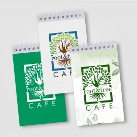 Customized SimpliColor 3" x 5" Top-Bound Flip Notepad - Full-Color