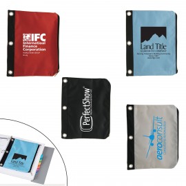 Zippered Pouch for 3-Ring Binder Logo Printed