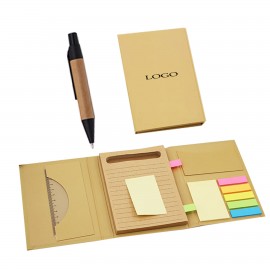 Promotional Micro Sticky Notebook With Pen & Ruler Set  Promotional Micro Sticky Notebook With Pen & Ruler Set