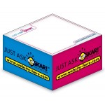 Personalized Ad Cubes - Memo Notes - 2.75x2.75x1.375-4 Colors, 1 Side Design