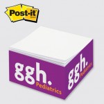 Post-it Custom Printed Half Cube Notes (2 3/4"x2 3/4"x1 3/8") with Logo