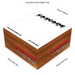 4" x 4" x 2" Sticky note cube with 4cp on imprinted sides, any design with Logo