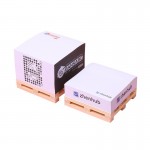 Wooden Base Sticky Cube/Memo Cube with Logo