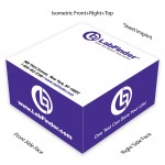 3.375" x 3.375" x 1.75" Non-Adhesive note cube with imprinted sides; includes sheet imprint 1-4cp with Logo