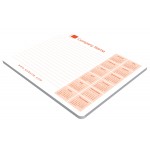 7" x 6" Scratch non-adhesive paper mouse pad with 25 sheets with rounded corners