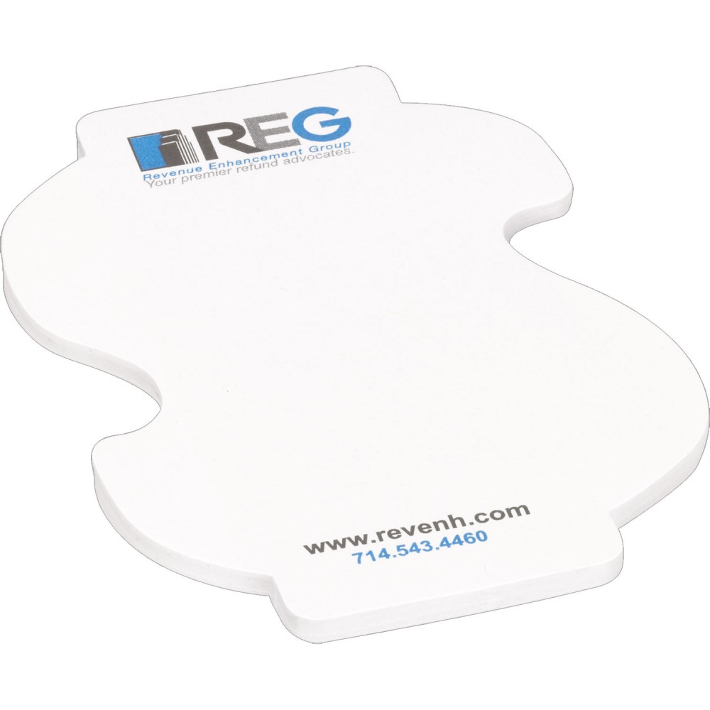  4" x 3" Die Cut Adhesive Notepad (Dollar Sign)