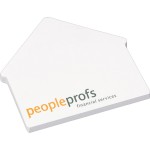 4" x 4" Die Cut Adhesive Notepad (House)