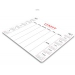  8.25" x 7" Scratch non-adhesive paper mouse pad with 50 sheets