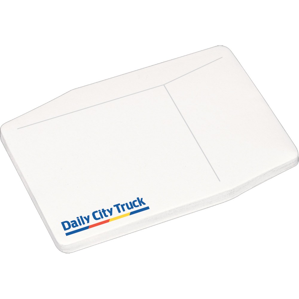 4" x 3" Die Cut Adhesive Notepad (Package) 4" x 3" Die Cut Adhesive Notepad (Package)