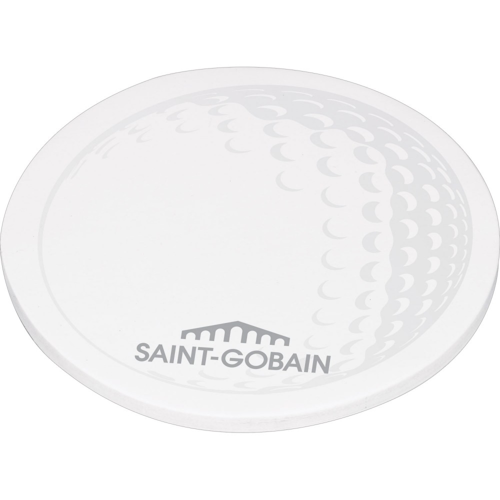 4" x 4" Die Cut Adhesive Notepad (Circle) 4" x 4" Die Cut Adhesive Notepad (Circle)