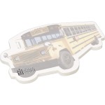  4" X 6" Die Cut Adhesive Notepad (Bus)