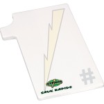  4" X 6" Die Cut Adhesive Notepad (Number One)