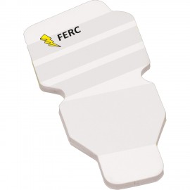  4" x 3" Die Cut Adhesive Notepad (Fluorescent Bulb)