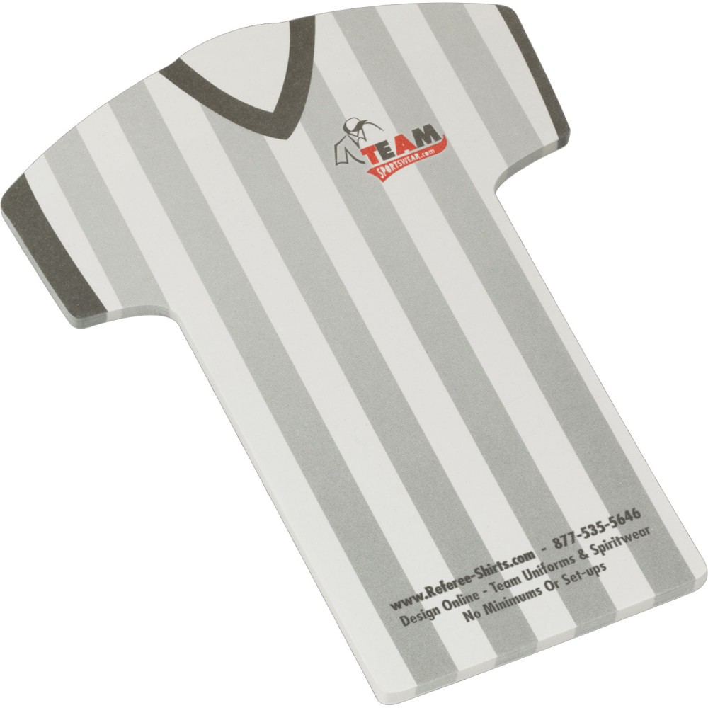  4" X 6" Die Cut Adhesive Notepad (T-Shirt)