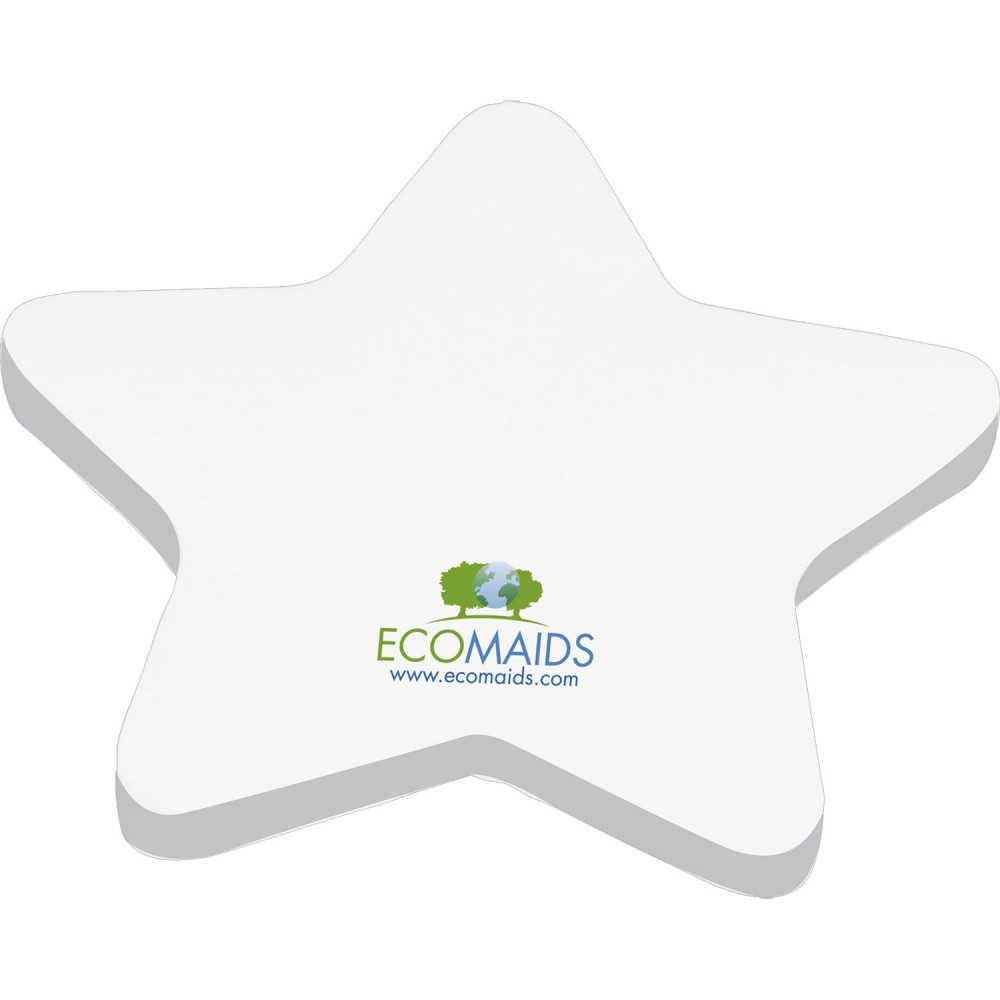 4" x 4" Die Cut Adhesive Notepad (Star) 4" x 4" Die Cut Adhesive Notepad (Star)