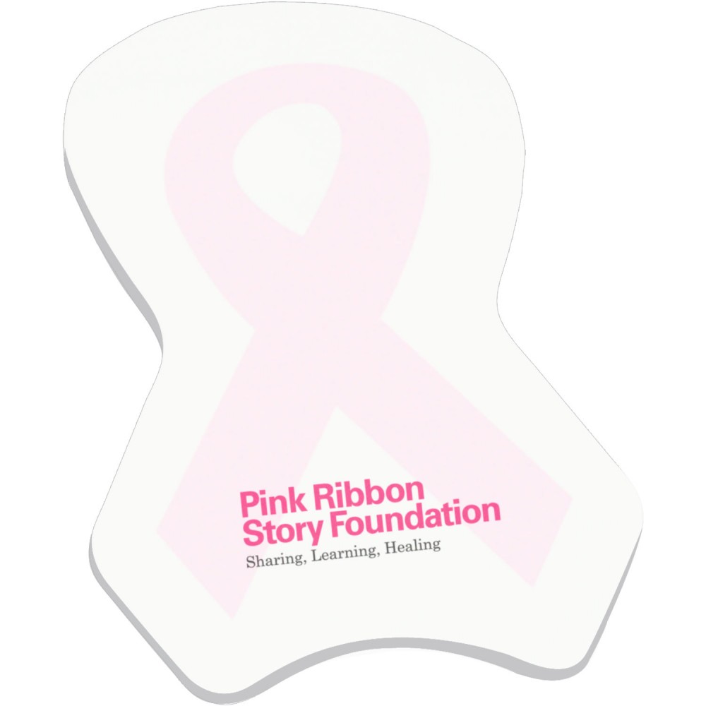 4" X 6" Die Cut Adhesive Notepad (Ribbon) 4" X 6" Die Cut Adhesive Notepad (Ribbon)