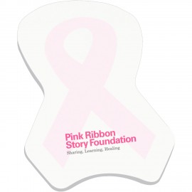  4" X 6" Die Cut Adhesive Notepad (Ribbon)