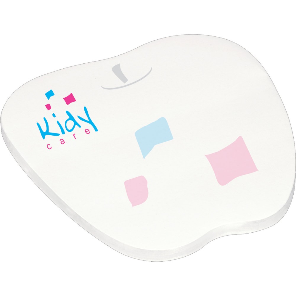 4" x 4" Die Cut Adhesive Notepad (Apple) 4" x 4" Die Cut Adhesive Notepad (Apple)