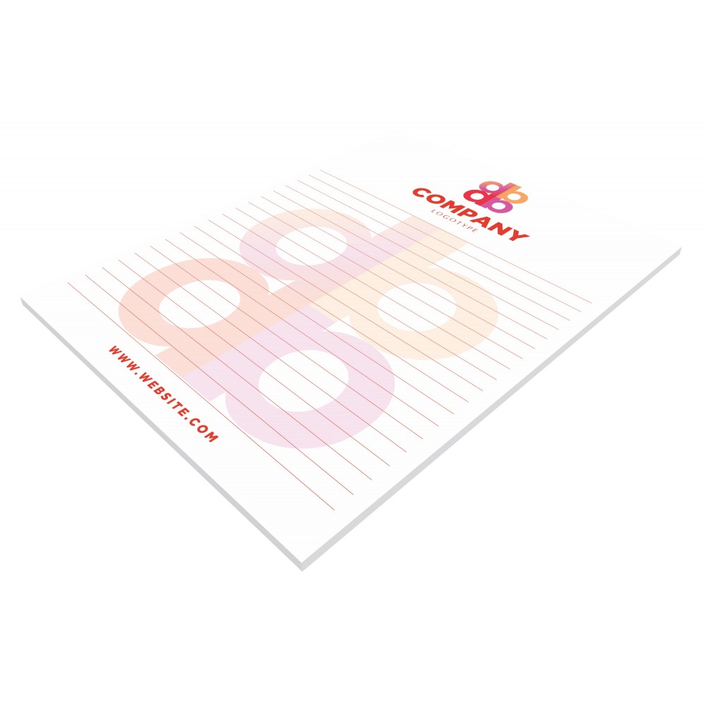 8-1/4" x 10-3/4" Large Sticky Notepads with 25 sheets 8-1/4" x 10-3/4" Large Sticky Notepads with 25 sheets