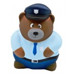 Custom Police Bear Stress Reliever Toy