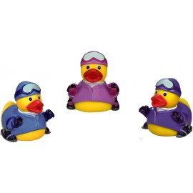 Rubber Snow Ski DuckÂ© Toy with Logo