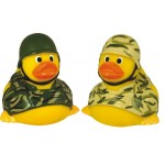 Rubber Soldier DuckÂ© Toy with Logo