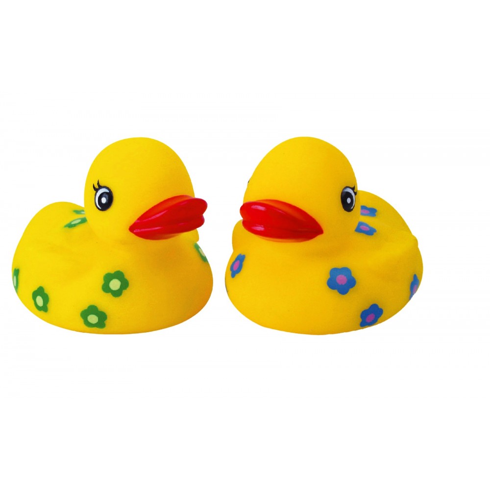 Customized Rubber Flower Child Duck Toy Customized Rubber Flower Child Duck Toy