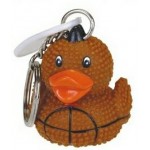 Rubber Football Duck Key Chain Custom Imprinted