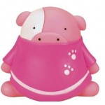 Rubber Pink Pig with Logo