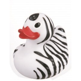 Rubber Safari Zebra DuckÂ© Toy with Logo