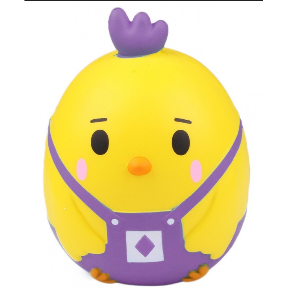 Slow Rising Scented Jumbo Purple Trump Chicken Squishy with Logo